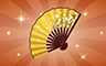 Poppit! Bingo Bronze Hand Fan Badge