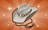 Poppit! Bingo Bronze Cowboy Hat Badge