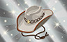 Poppit! Bingo Silver Cowboy Hat Badge