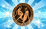 Poppit! Bingo Diamond Athenian Plates Badge