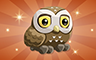 Poppit! Bingo Bronze Athenian Owl Badge