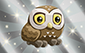 Poppit! Bingo Silver Athenian Owl Badge