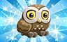 Poppit! Bingo Diamond Athenian Owl Badge