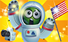 Poppit! Party Gold Astronaut Badge