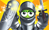 Poppit! Party Gold Knight Badge