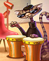 Pogo Canasta HD Cool Kitty Badge