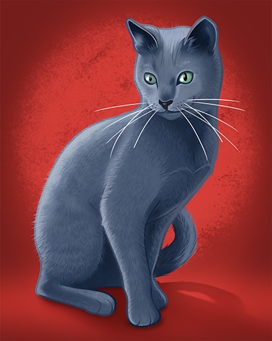 Quinn's Aquarium Russian Blue Badge