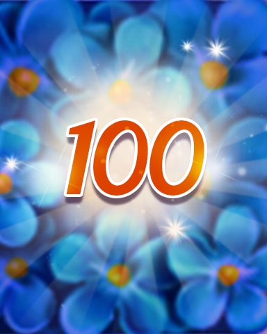 Jewel Academy Flowers 100 Badge
