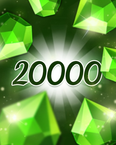 Jewel Academy Green Jewels 20000 Badge