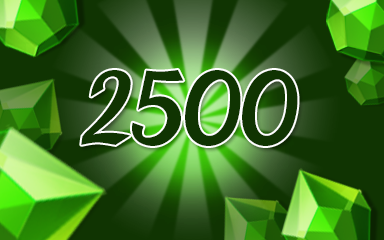 Jewel Academy Green Jewels 2500 Badge