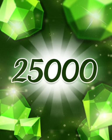 Jewel Academy Green Jewels 25000 Badge