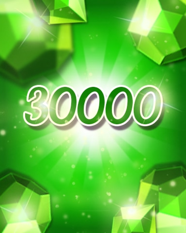 Jewel Academy Green Jewels 30000 Badge