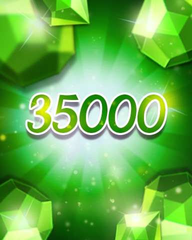 Jewel Academy Green Jewels 35000 Badge