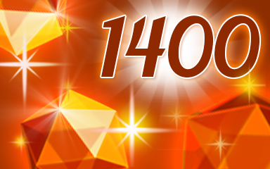 Jewel Academy Glowing Orange Jewels Badge