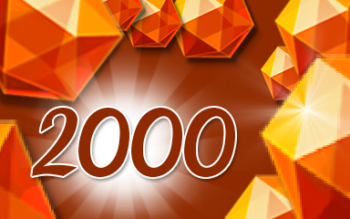 Jewel Academy Mesmerizing Orange Jewels Badge