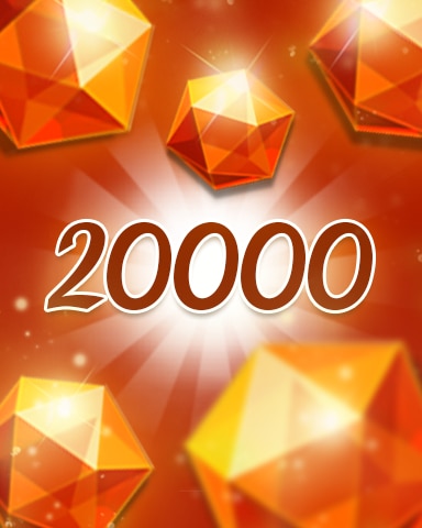 Jewel Academy Orange Jewels 20000 Badge