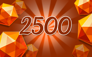 Jewel Academy Orange Jewels 2500 Badge