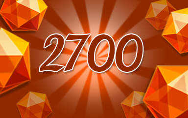 Jewel Academy Orange Jewels 2700 Badge