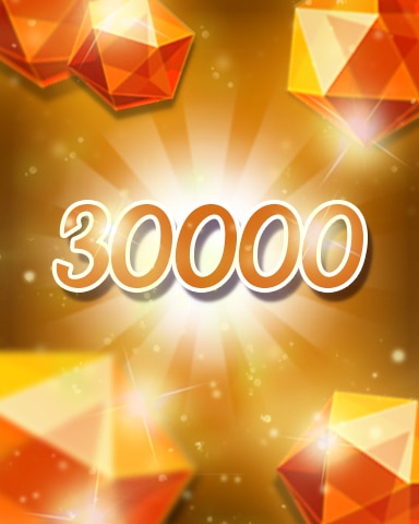 Jewel Academy Orange Jewels 30000 Badge