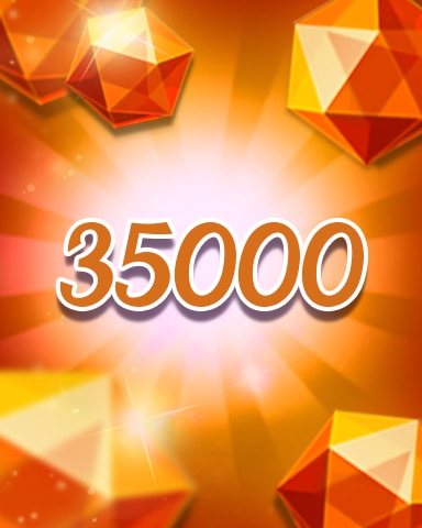 Jewel Academy Orange Jewels 35000 Badge