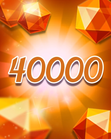 Jewel Academy Orange Jewels 40000 Badge