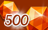 Jewel Academy Shiny Orange Jewels Badge