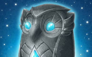 Jewel Academy Stone Owl Badge