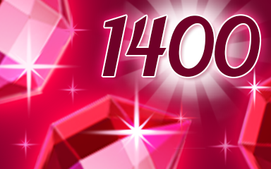 Jewel Academy Glowing Red Jewels Badge