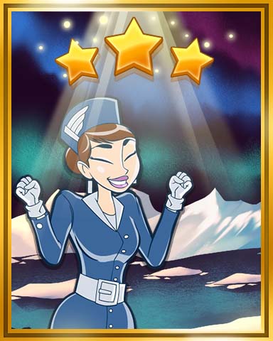 Jet Set Solitaire Antartic Circle Extended Stay World Class Badge