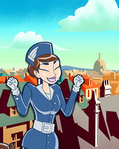 Edinburgh Coach Badge - Jet Set Solitaire