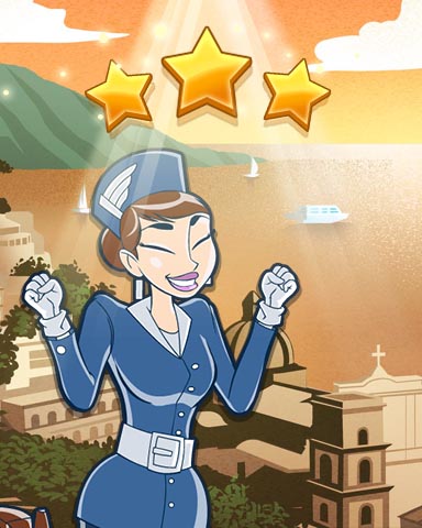 Naples World Class Badge - Jet Set Solitaire