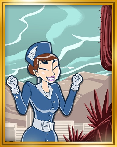 Jet Set Solitaire Phoenix, USA Extended Stay Coach Badge
