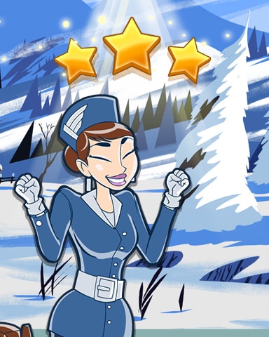 Jet Set Solitaire Winter Wonderland World Class Badge