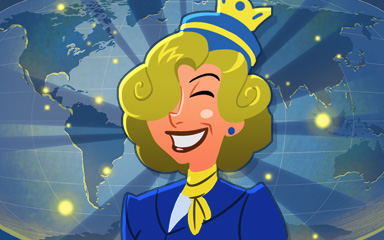 Jet Set Solitaire First Class Badge