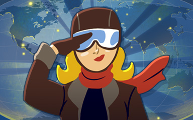 Jet Set Solitaire World Traveler Badge