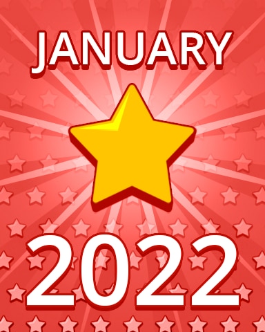 Pogo Daily Sudoku All Stars January 2022 Badge
