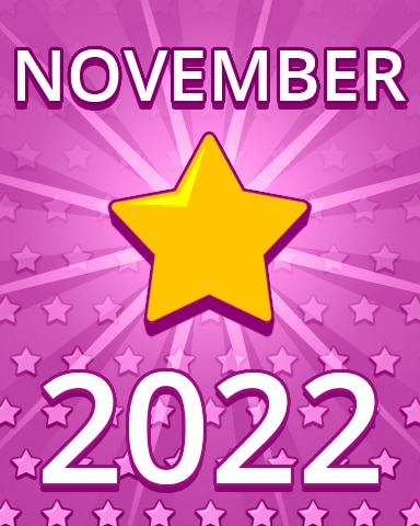 Pogo Daily Sudoku All Stars November 2022 Badge