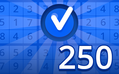 Pogo Daily Sudoku Beginner 250 Badge