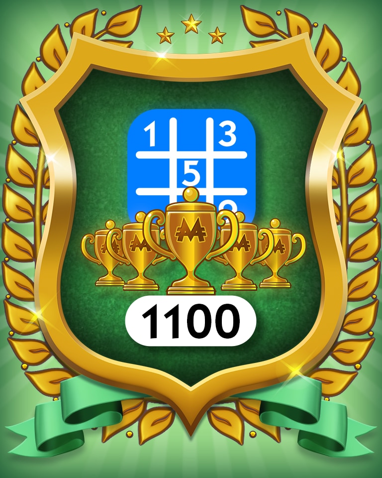 Monopoly Sudoku 5-Trophy Beginner 1100 Badge
