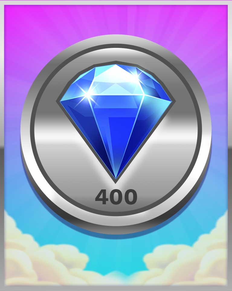 Bejeweled Stars Silver Victor Badge