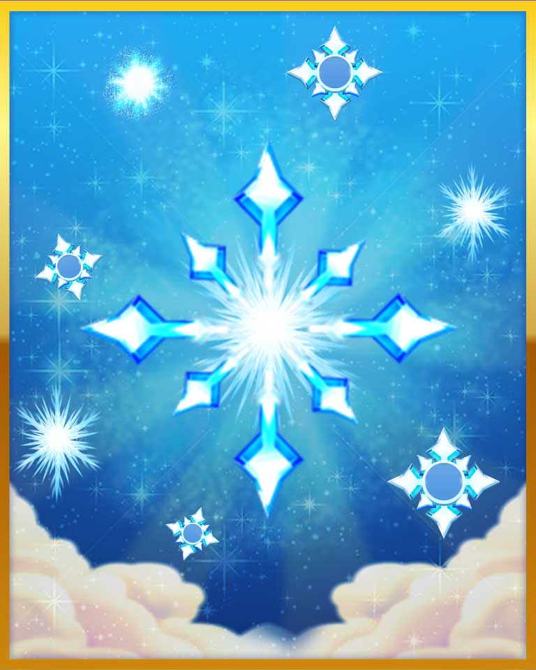 Bejeweled Stars Frosty Boom Boom Badge