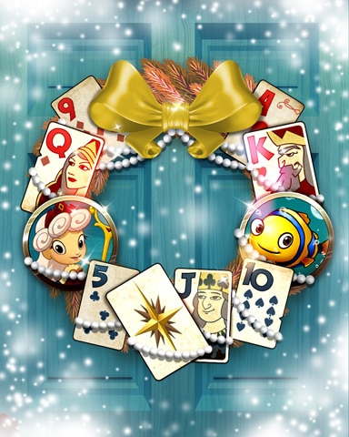 Solitaire Blitz Pearl's Perfect Wreath Badge