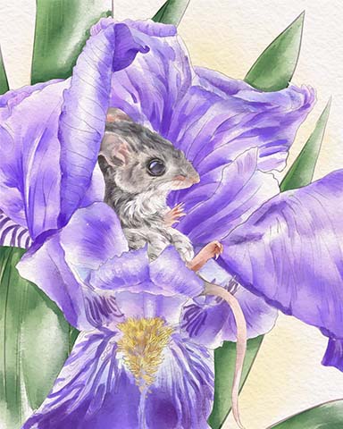 Tri-Peaks Solitaire HD Mouse Animals with Blooms Badge