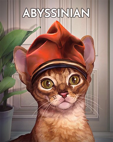 Jet Set Solitaire Abyssinian Cats In Hats Badge