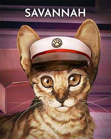 Spades HD Savannah Cats In Hats Badge