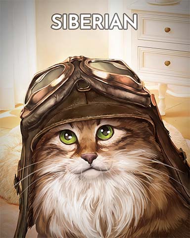 Jungle Gin HD Siberian Cats In Hats Badge