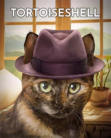 Word Whomp HD Tortoiseshell Cats In Hats Badge