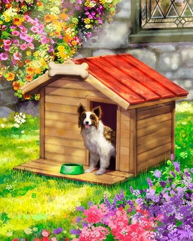Fancy Dog House Colorful Sheds Badge - Jungle Gin HD