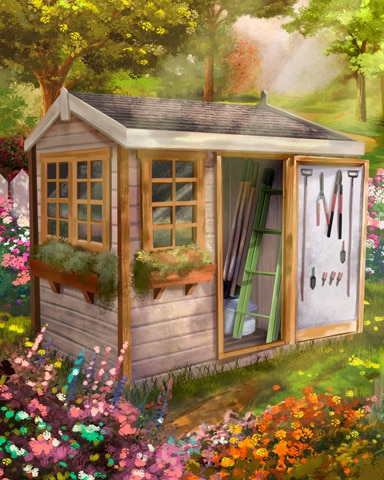 White Garden Shed Colorful Sheds Badge - Canasta HD