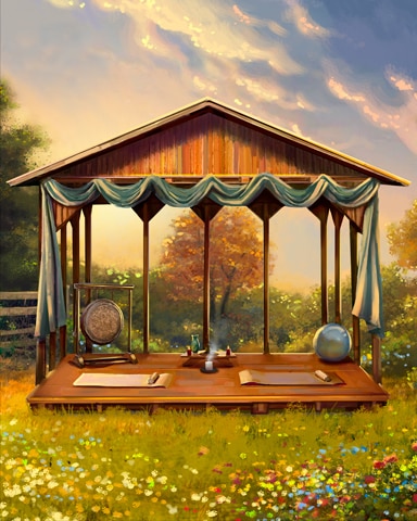 Outdoor Yoga Studio Colorful Sheds Badge - Canasta HD